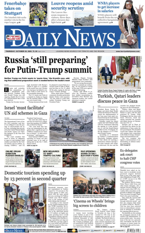 Cover of Hurriyet Daily News & Economic Review