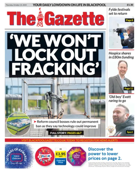 Cover of Blackpool Gazette