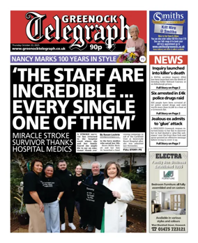 Cover of Greenock Telegraph