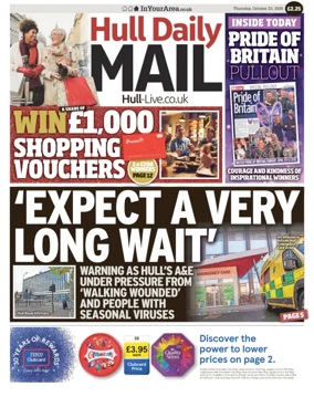 Cover of Hull Daily Mail
