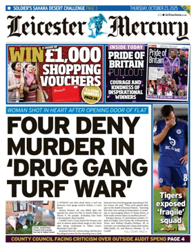 Cover of Leicester Mercury