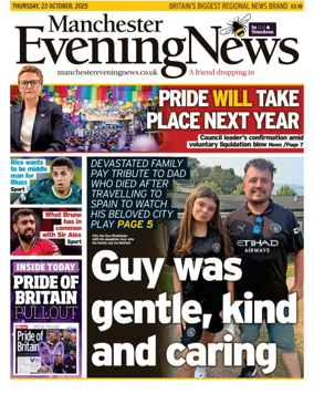 Cover of Manchester Evening News