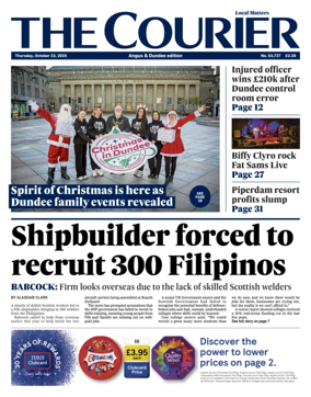 Cover of The Courier & Advertiser (Angus and The Mearns Edition)