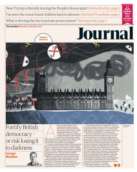 Cover of The Guardian e-paper Journal