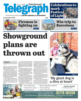 Cover of The Peterborough Evening Telegraph