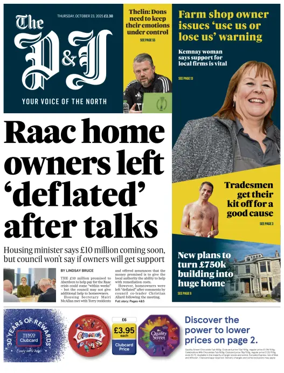 Cover of The Press and Journal (Aberdeenshire)