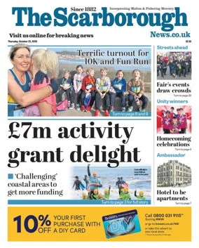Cover of The Scarborough Evening News
