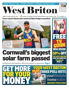 Cover of West Briton (Falmouth Penryn Helston The Lizard)