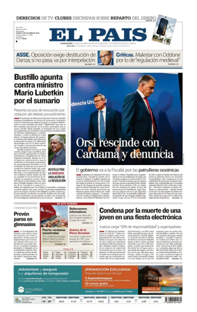 Cover of El Pais (Uruguay)