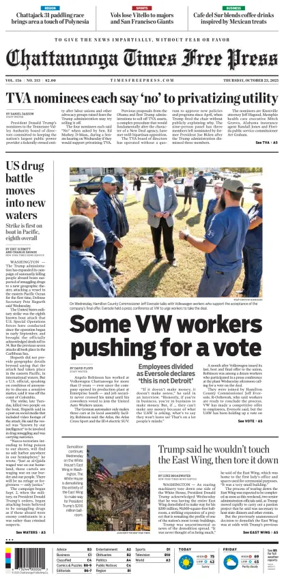 Cover of Chattanooga Times Free Press