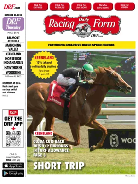 Cover of Daily Racing Form National Digital Edition