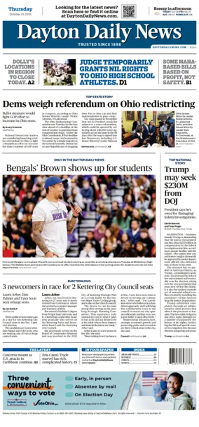 Cover of Dayton Daily News