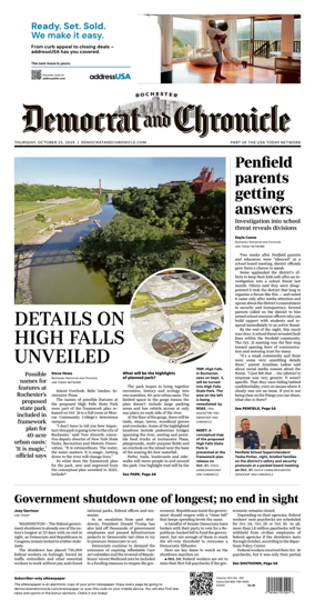 Cover of Democrat and Chronicle