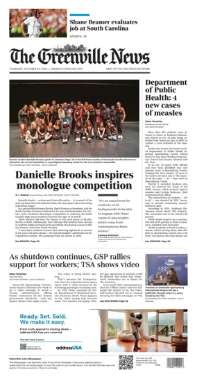 Cover of The Greenville News