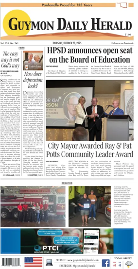 Cover of Guymon Daily Herald