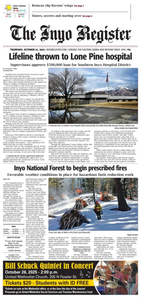 Cover of Inyo Register