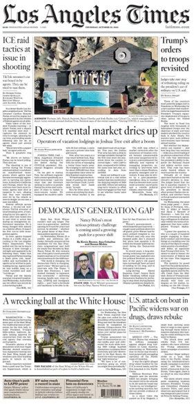 Cover of Los Angeles Times