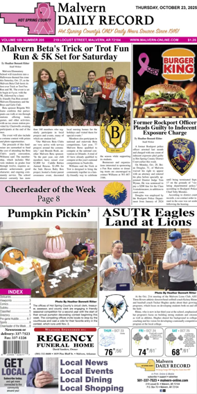 Cover of Malvern Daily Record