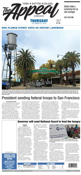 Cover of Marysville Appeal-Democrat    