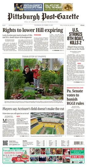 Cover of Pittsburgh Post-Gazette