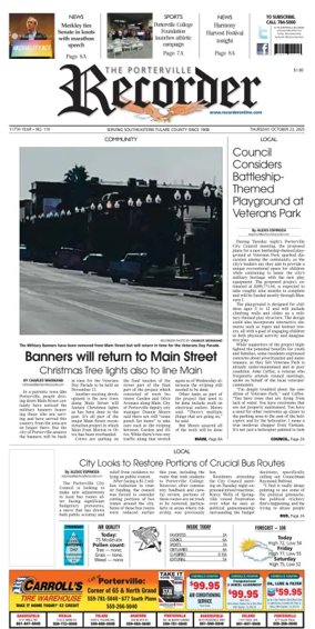 Cover of Porterville Recorder