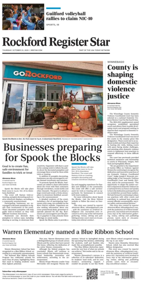 Cover of Rockford Register Star