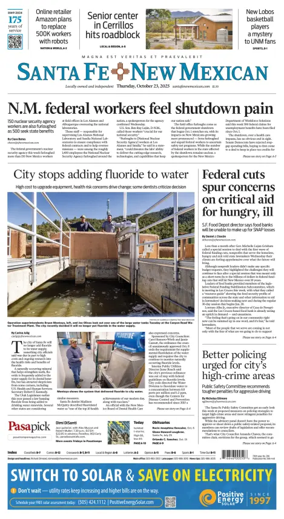 Cover of Santa Fe New Mexican