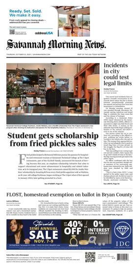 Cover of Savannah Morning News