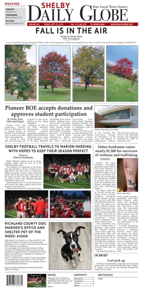 Cover of Shelby Daily Globe