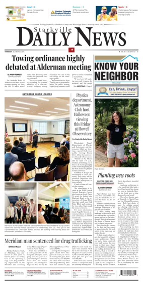 Cover of Starkville Daily News