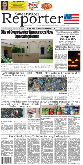 Cover of Sweetwater Reporter
