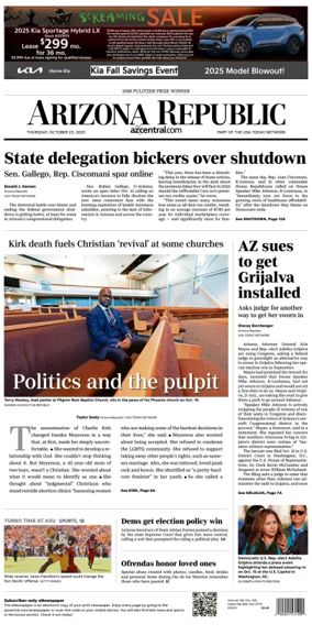 Cover of The Arizona Republic