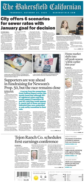 Cover of The Bakersfield Californian