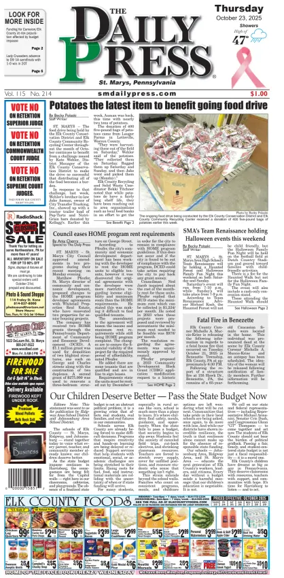 Cover of The Daily Press