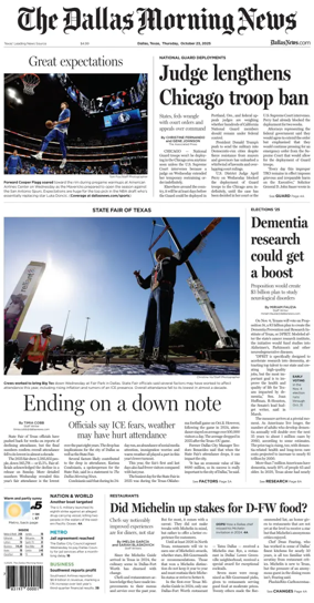 Cover of The Dallas Morning News