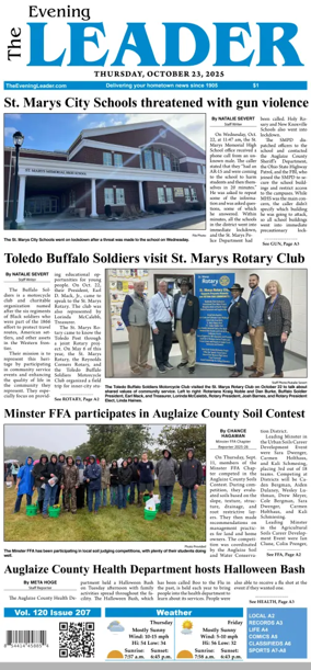 Cover of The Evening Leader