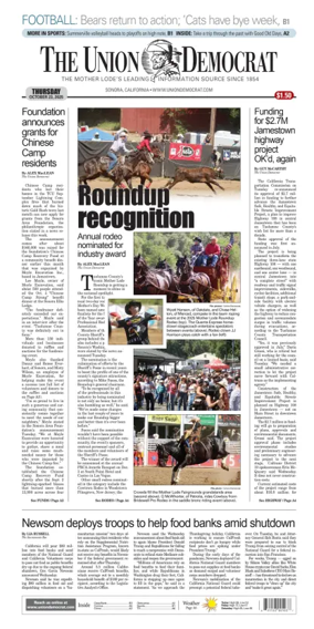 Cover of The Union Democrat