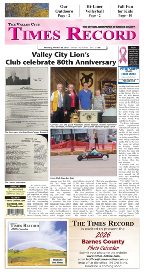Cover of Valley City Times-Record