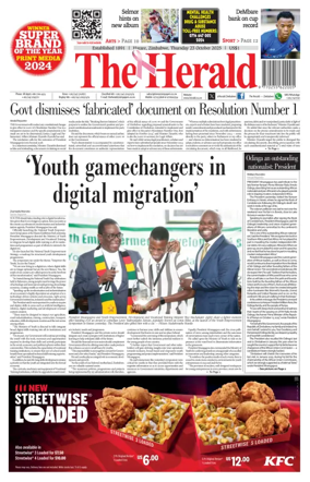 Cover of The Herald (Zimbabwe)