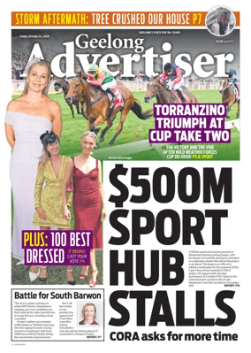 Cover of Geelong Advertiser