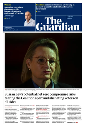 Cover of The Guardian Australia