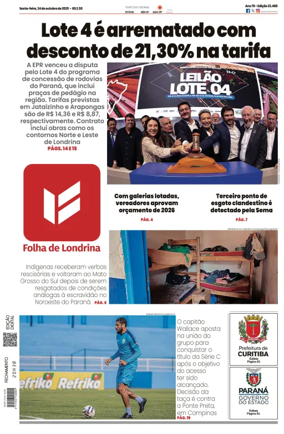 Cover of Folha de Londrina