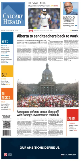 Cover of Calgary Herald