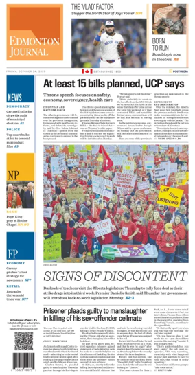 Cover of Edmonton Journal