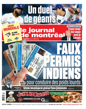 Cover of Le Journal de Montreal