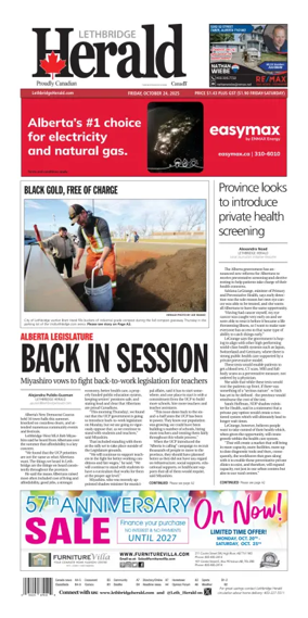 Cover of Lethbridge Herald