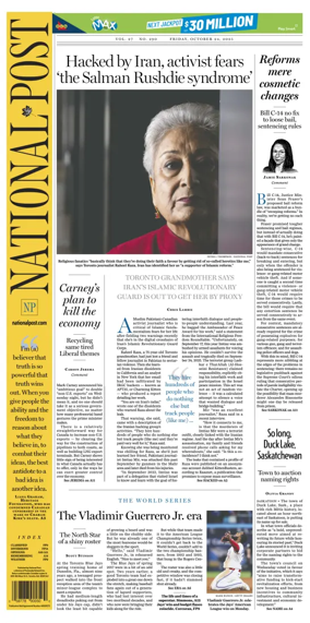 Cover of National Post - (Latest Edition)