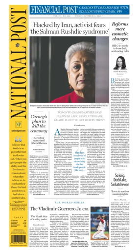 Cover of National Post - (National Edition)