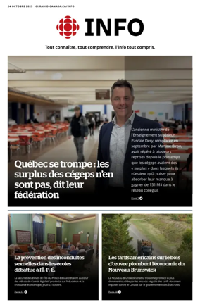 Cover of Radio-Canada Info