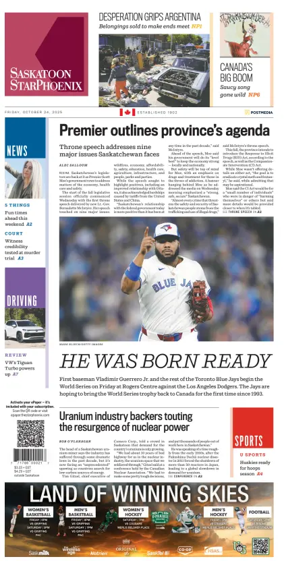 Cover of Saskatoon StarPhoenix